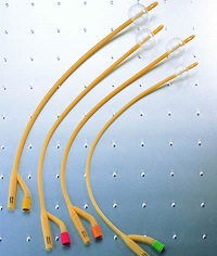 Two way latex foley catheter