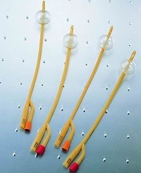 Two way latex foley catheter